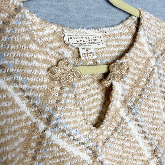 Boyne Valley Weavers‎ Poncho Women’s One size Ireland Wool Alpaca cape fringe - Picture 2 of 6